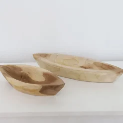 Deko-Holzschale Kano Aus Teak 38,5X13X5,5Cm