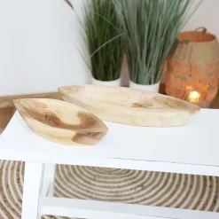 Deko-Holzschale Kano Aus Teak 38,5X13X5,5Cm