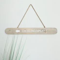 Deko-Holzschild Lieblingsplatz 78Cm