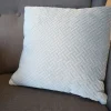 Dekokissen Heaven In Steppoptik 40X40Cm Rauchblau