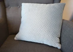 Dekokissen Heaven In Steppoptik 40X40Cm Rauchblau