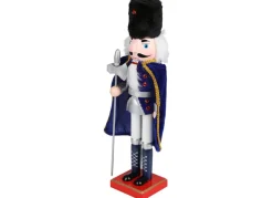 Deko-Nussknacker Mit Samtumhang 38Cm Royalblau
