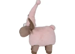 Deko-Rentier Mit Zipfelmutze 29X24X42Cm Rosa/Beige