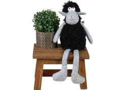 Deko-Schaf Kantenhocker 40Cm Grau/Schwarz