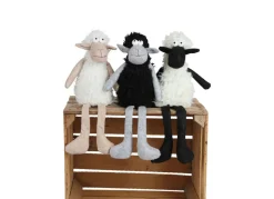 Deko-Schaf Kantenhocker 48Cm Grau/Schwarz