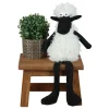 Deko-Schaf Kantenhocker 48Cm Schwarz/Weis
