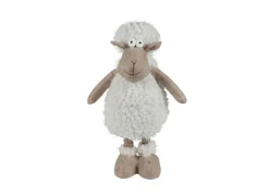 Deko-Schaf Mit Teleskopbeinen 60Cm Beige/Weis