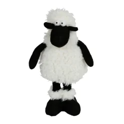 Deko-Schaf Mit Teleskopbeinen 60Cm Schwarz/Weis