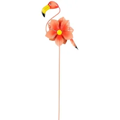 Dekostecker Mit Windspiel Flamingo/Kolibri 90Cm