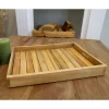 Deko-Tablett Aus Holz 39X5X28,5Cm