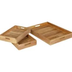 Deko-Tablett Aus Holz 26X5X18Cm