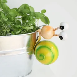 Deko-Topfhanger Schnecke Aus Metall 13X10,5X7Cm