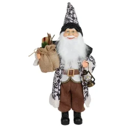 Deko-Weihnachtsmann 60Cm Mit Gemustertem Mantel
