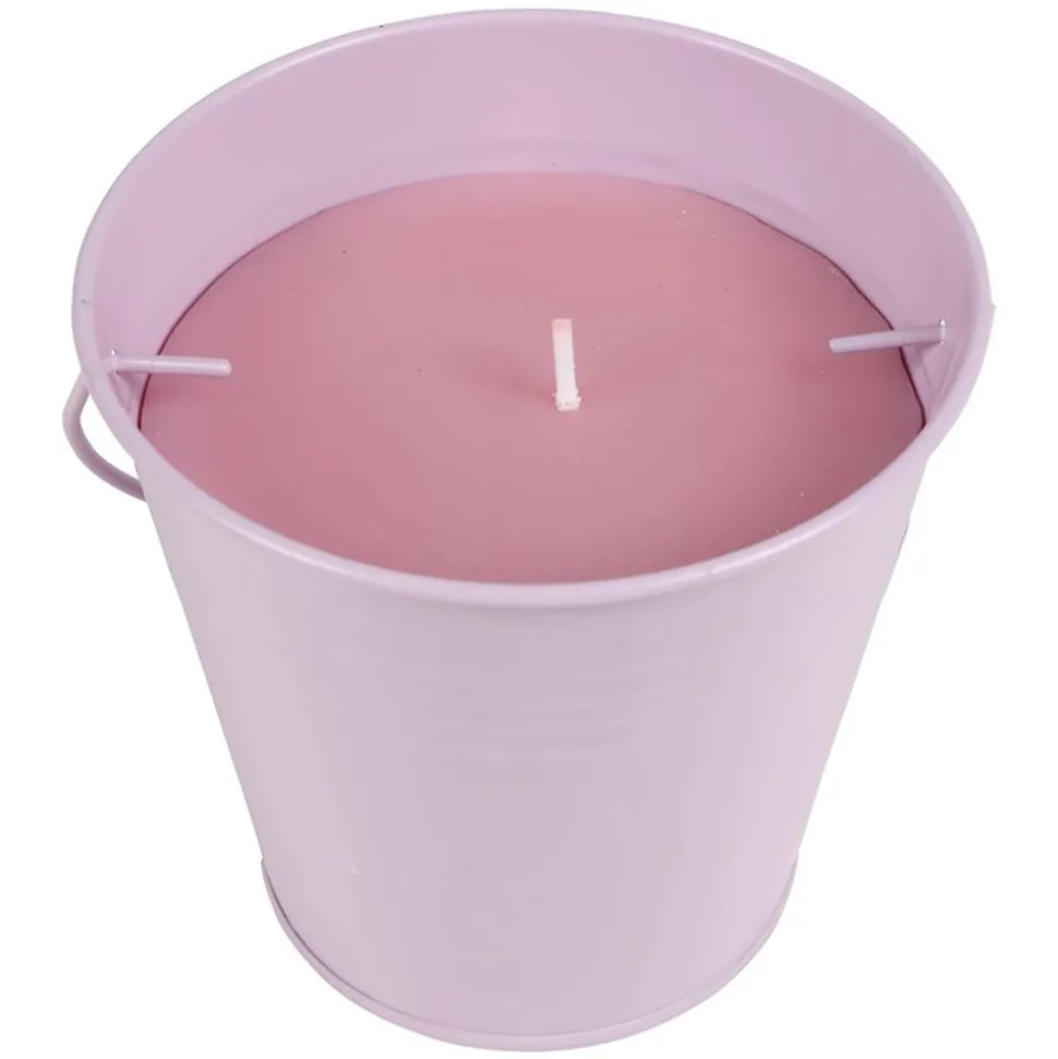 Duftkerze Citronella Im Bunten Zinktopf 11X10Cm