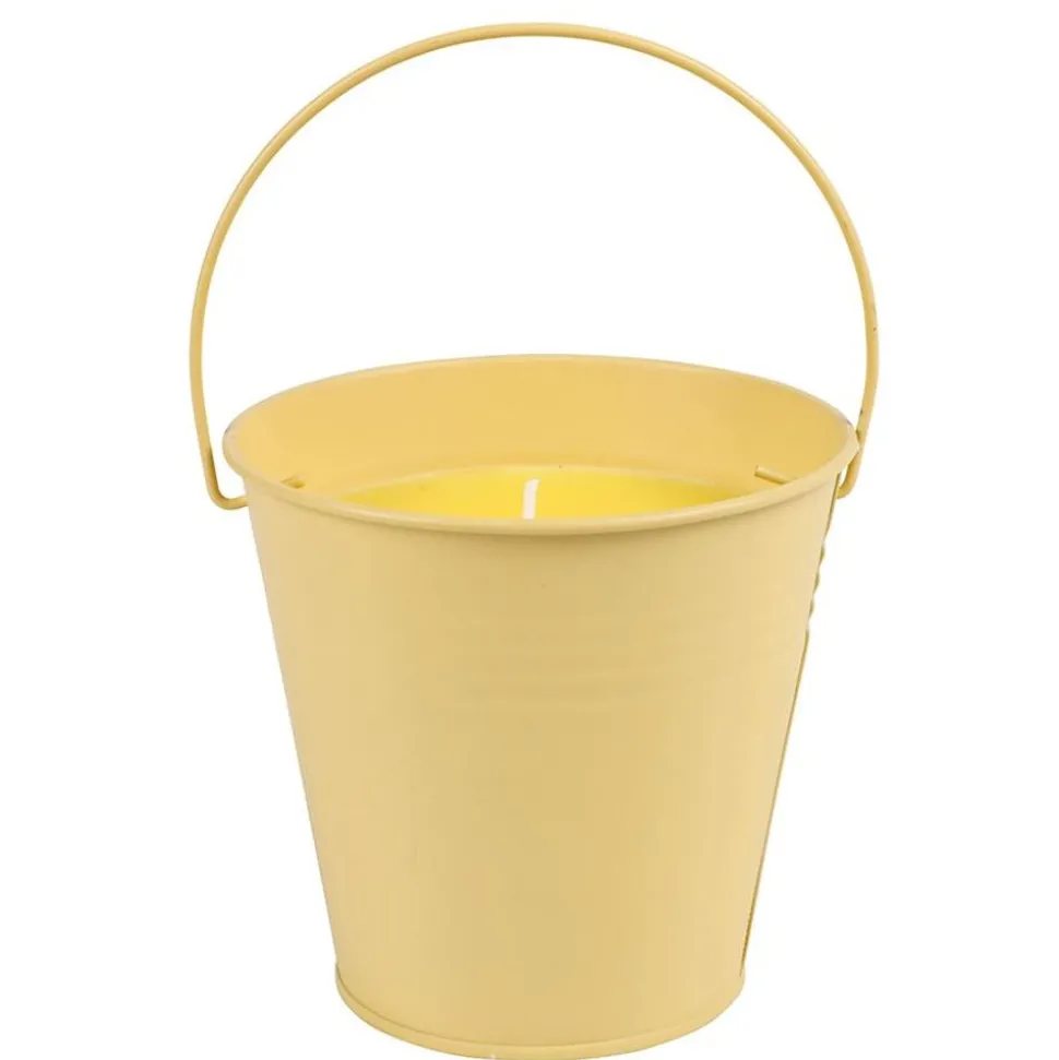 Duftkerze Citronella Im Bunten Zinktopf 11X10Cm