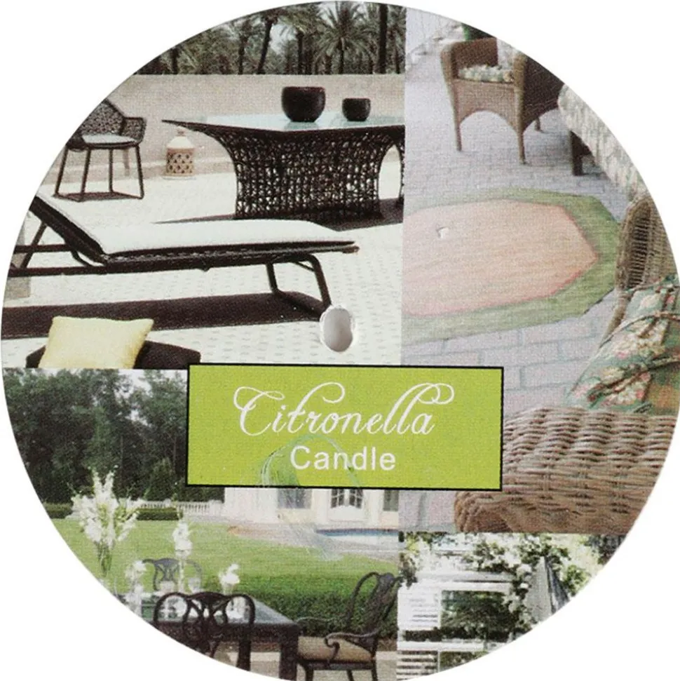 Duftkerze Citronella Im Zinktopf 7X7Cm