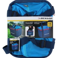 Dunlop Fahrradkorb Mit Tragegriffen 15L Blau