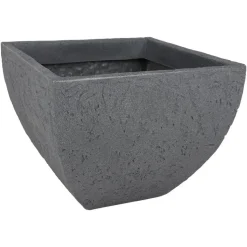 Eckiger Pflanztopf Stone 40X40Cm Grau
