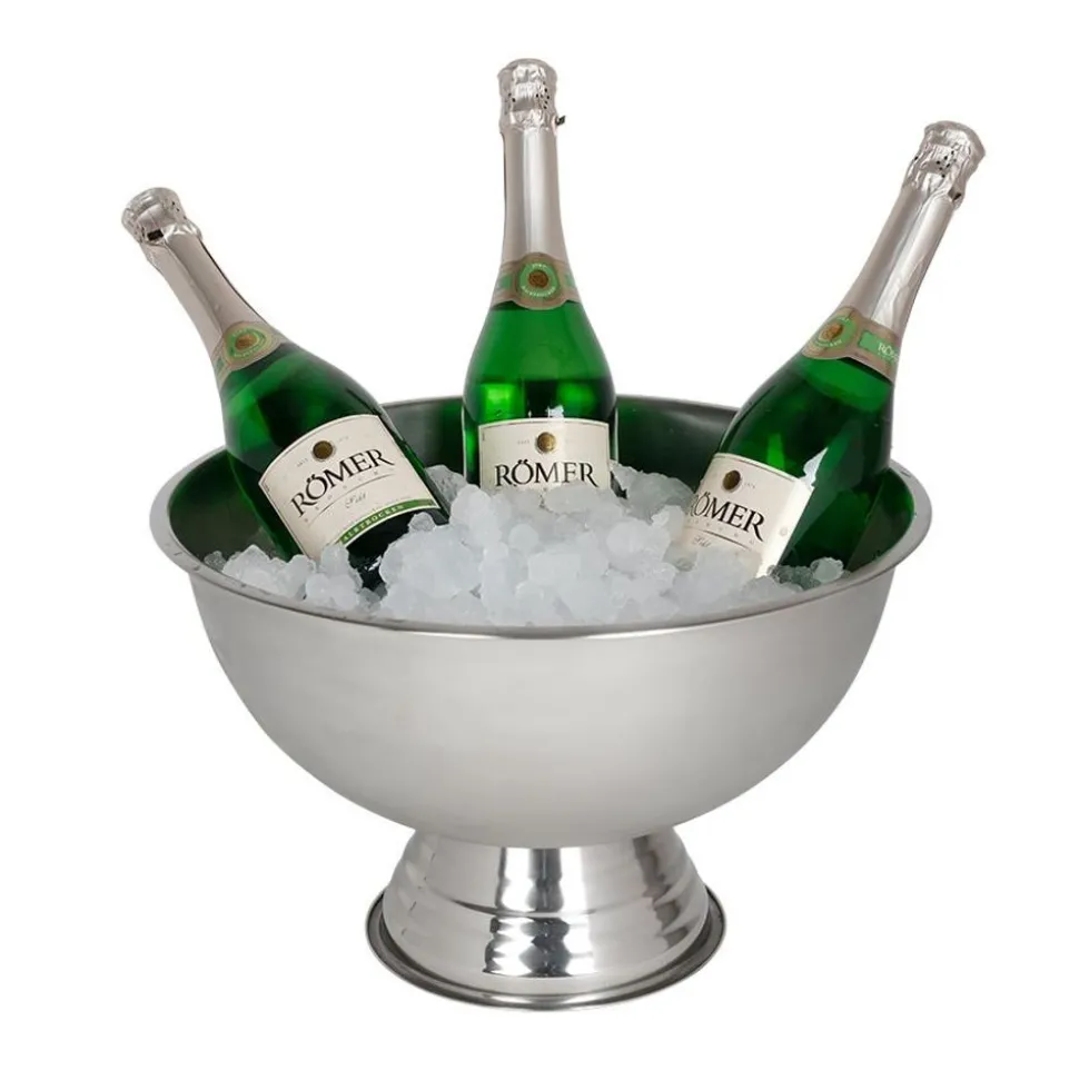 Edelstahl-Champagnerkuhler 40,5X24,5Cm