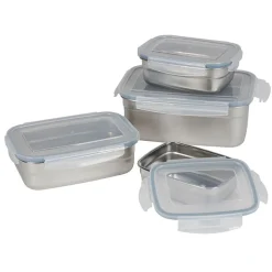 Edelstahl-Lunchbox Mit Klickverschlussdeckel 350Ml