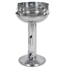 Edelstahl-Saulengrill Rund 69Cm