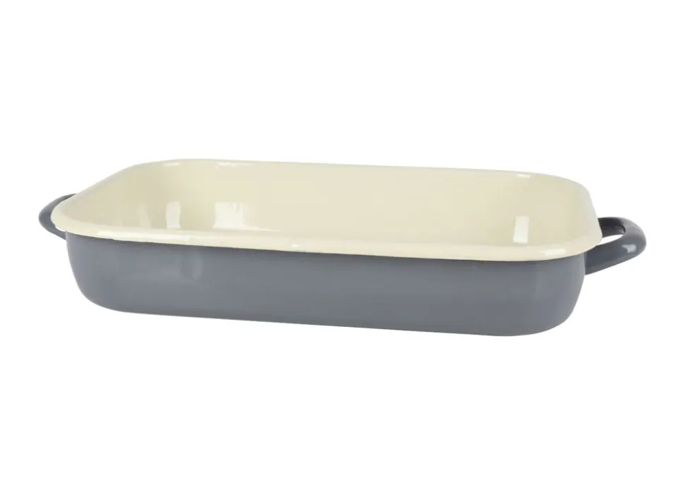 Emaille-Auflaufform 36Cm Grau