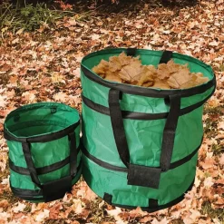 2Er-Set Gruner Jan Garten-Abfallbehälter Pop-Up 85L + 15L
