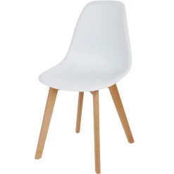 Esszimmer-Schalenstuhl Weis