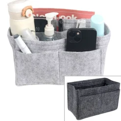 Filz-Organizer Fur Die Handtasche 24X13X15Cm