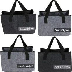 Filztasche Mit Applikation 40X25,5X26,5Cm