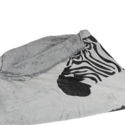 Flanell-Kuscheldecke Mit Zebra-Print 150X200Cm