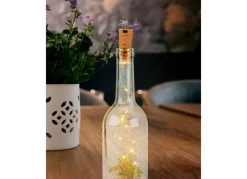 Flaschenlichterkette Mit 10 Leds Warmweis