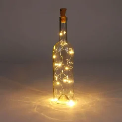 Flaschenlichterkette Mit 10 Leds Warmweis