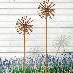 Gartenstecker Allium In Rostbraun 100Cm