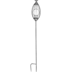 Gartenstecker Vogelkafig 11X101Cm Silber-Grau