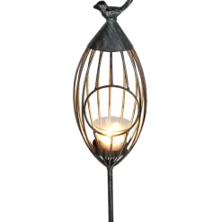 Gartenstecker Vogelkafig 11X101Cm Silber-Grau