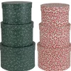 Geschenkboxen-Set Rund Ilex 3-Teilig