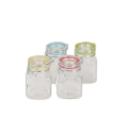 Gewurzglaser-Set 4-Teilig Klar 100Ml