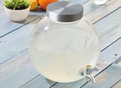 Glas-Getrankespender Zitrone 5L Transparent