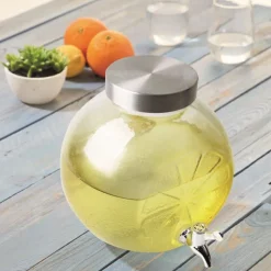Glas-Getrankespender Zitrone 5L Gelb
