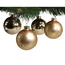 Glitzerkugeln 12Er-Set 7Cm Gold