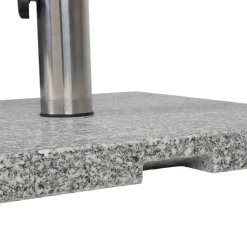 Granit-Sonnenschirmständer Eckig 20Kg, Poliertes Granit, Gewicht: 20Kg