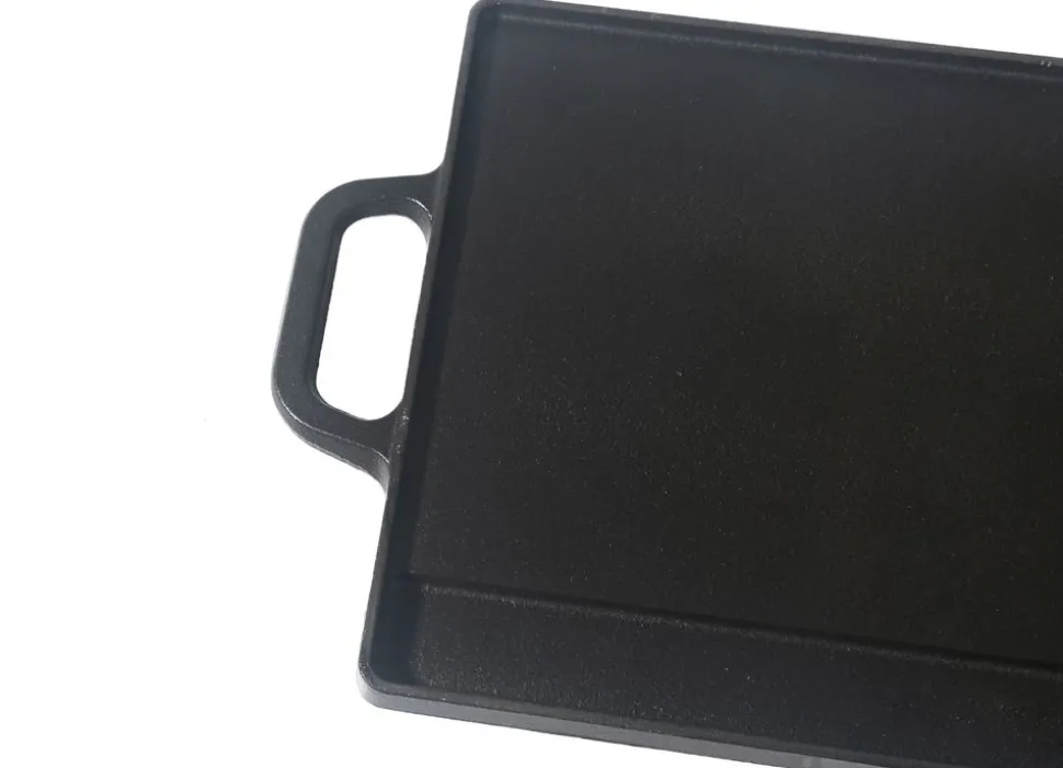 Grillplatte Aus Gusseisen 42X23X1,5Cm