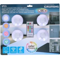 Grundig Led-Lampen Selbstklebend Mit Farbwechsler 4Er-Set