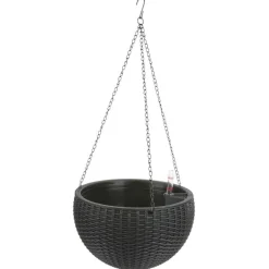 Gruner Jan Hangeampel Rattanoptik 26Cm Anthrazit