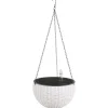 Gruner Jan Hangeampel Rattanoptik 26Cm Weis