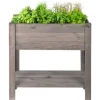 Gruner Jan Holzhochbeet 80,5X78,5X40Cm Grau