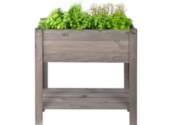 Gruner Jan Holzhochbeet 80,5X78,5X40Cm Grau