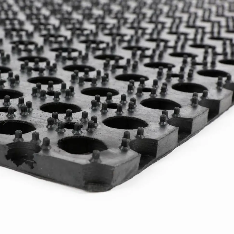 Gummi-Fusmatte 80X60Cm Schwarz