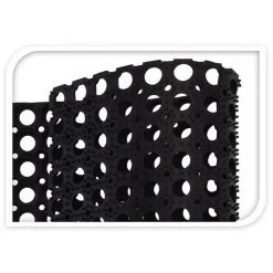 Gummi-Turmatte 120X80X1,2Cm Schwarz